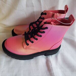 Art Class Kayden Pink Combat Boots - Girls size 13 - NEW